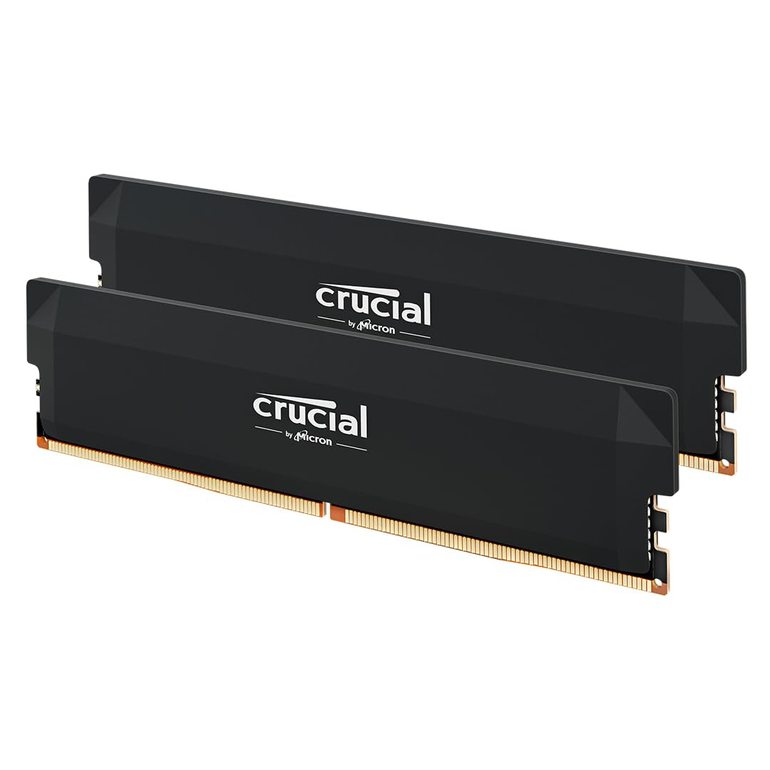 Mémoire PC RAM 32 Go (2x16Go) Crucial Pro CP2K16G60C36U5B - DDR5, 6000MHz, CL36