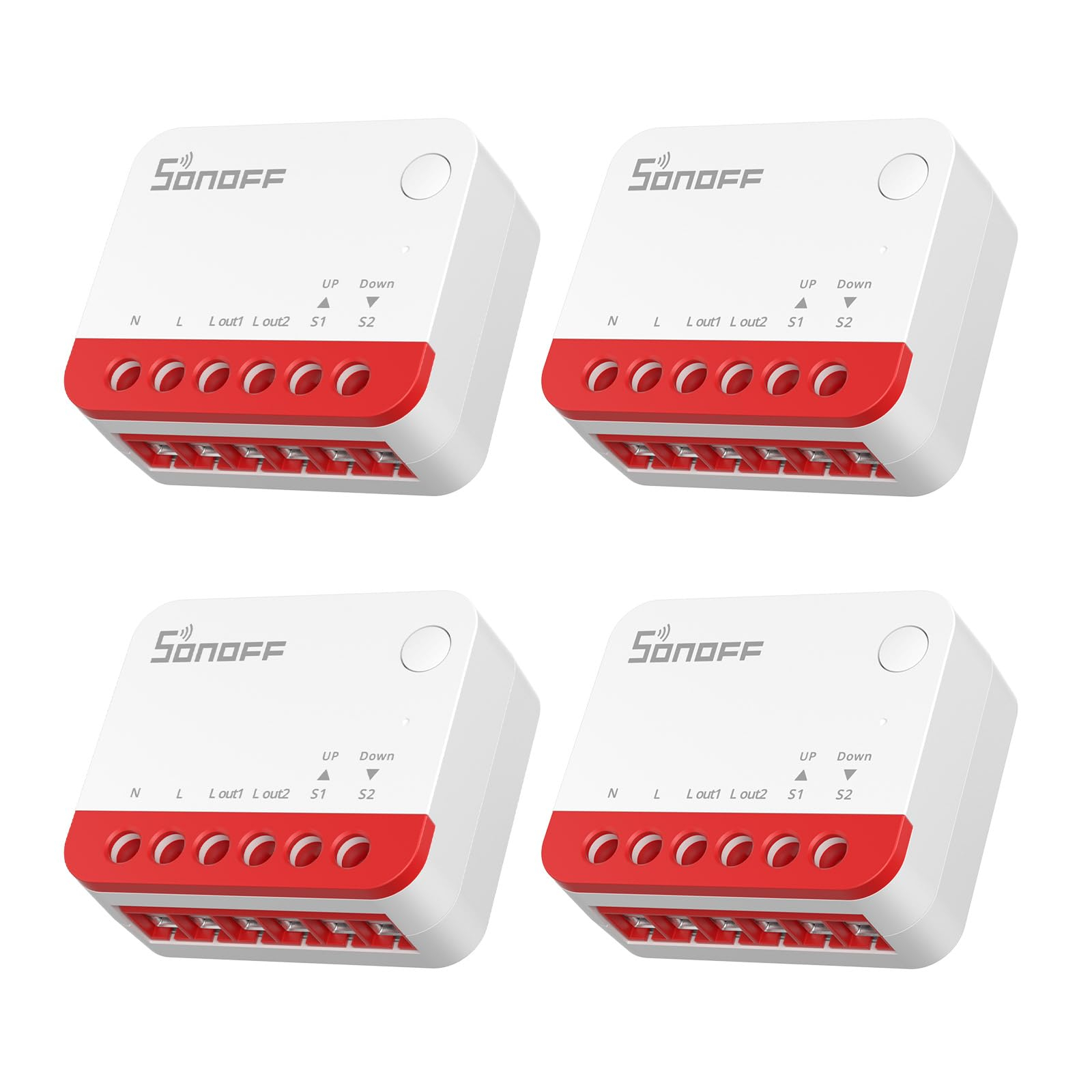 Lot de 4 commutateurs intelligents pour volet roulant SONOFF MINI-ZBRBS Zigbee (Vendeur tiers)