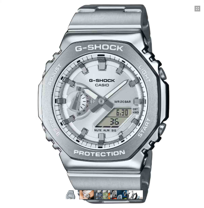 Casio G-Shock 2110D-7AER - Argent, 49.3 x 44.4 mm