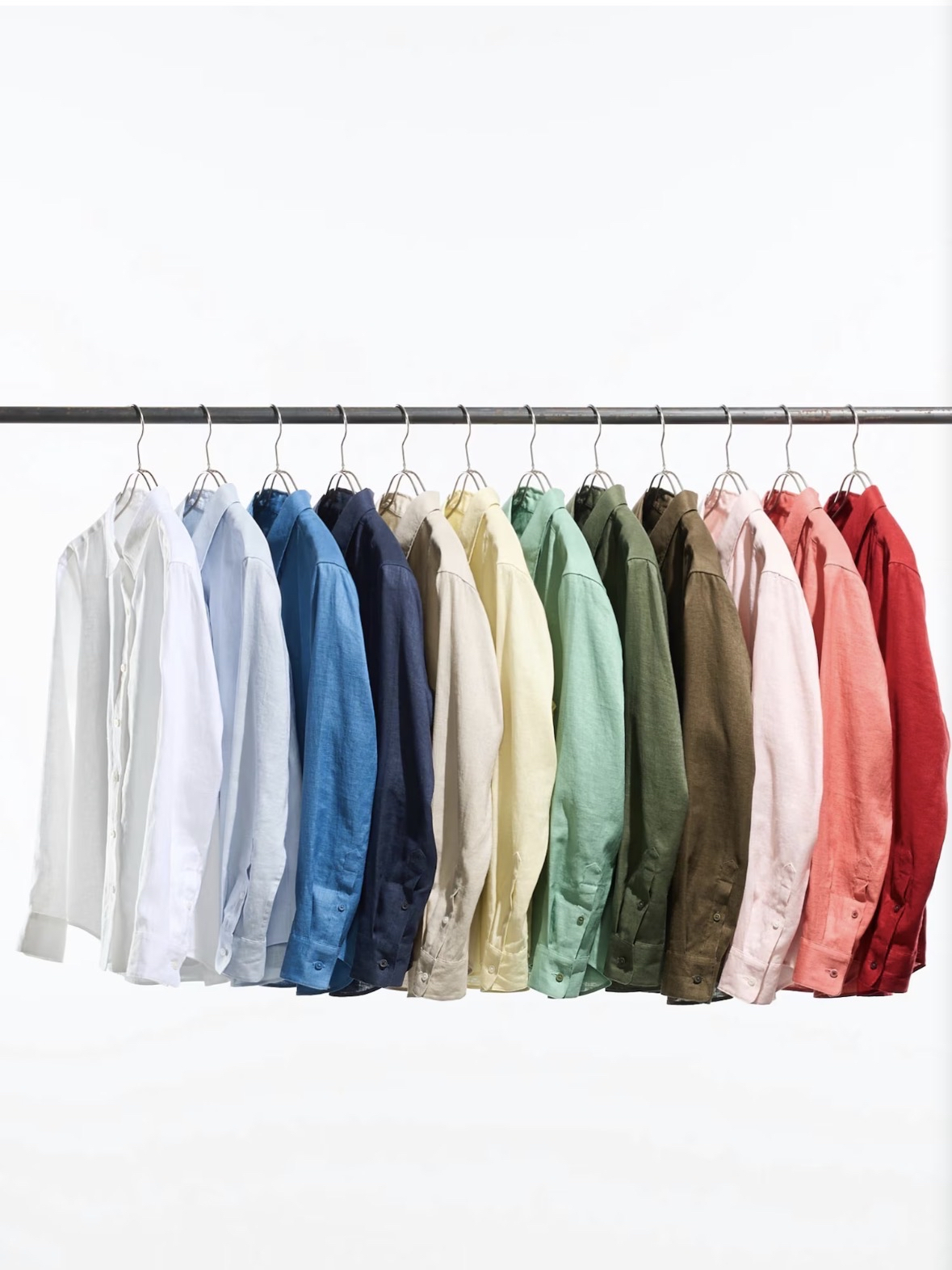 Chemise 100% lin premium Uniqlo - taille XXS à XXL