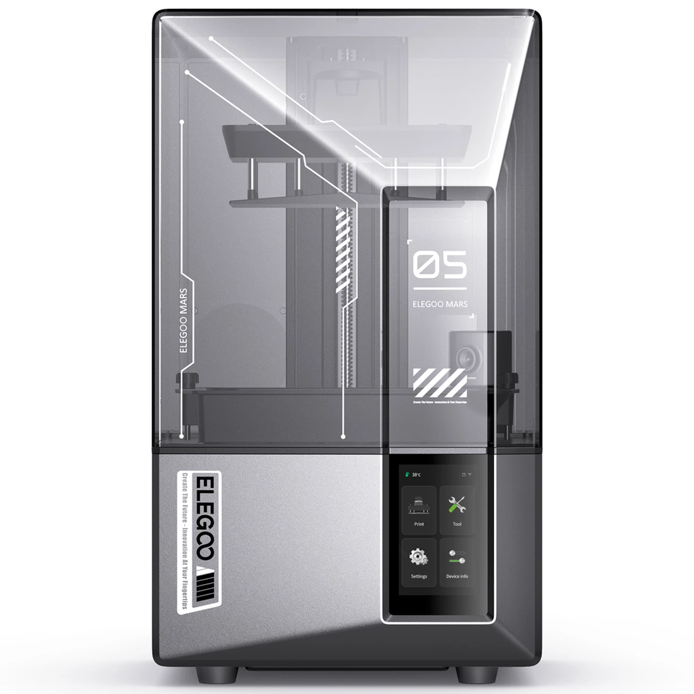 Imprimante 3D Résine Elegoo Mars 5 Ultra - Écran 7", 9K, 18 μm, WiFi, Caméra AI, Nivellement Auto, 150mm/h