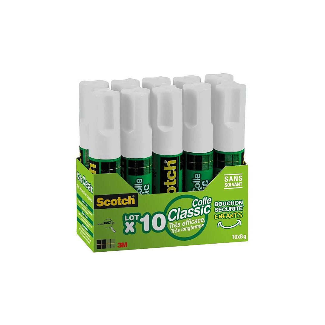 Lot de 10 baton de colles Scotch
