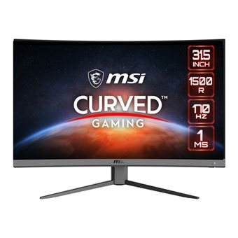 Ecran PC 31,5" MSI Optix G32CQ4 E2 - Incurvé WQHD Noir