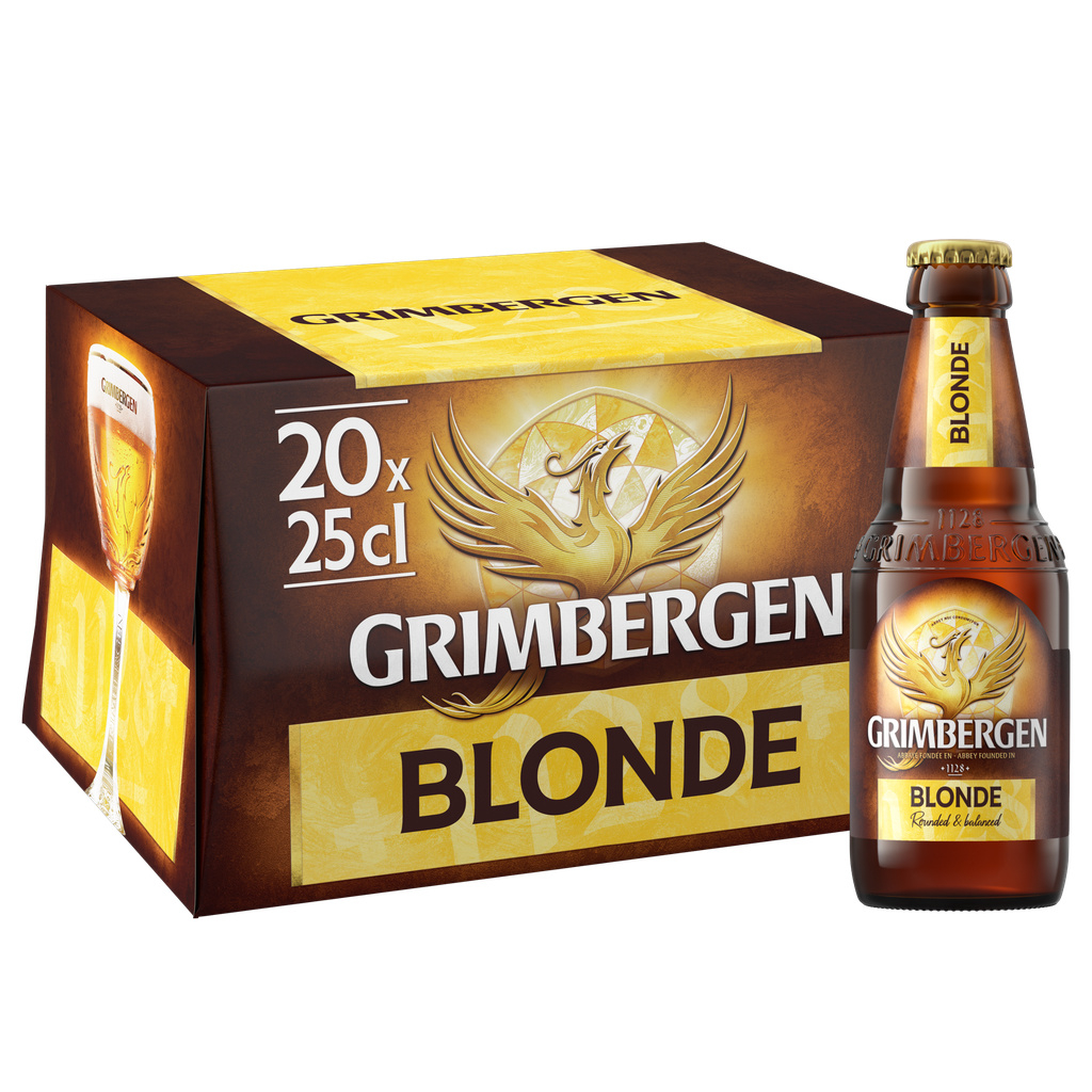 Pck de 20 Bières blonde d'abbaye 6,7° - 25 x 25cL (Via 4,69€ sur la carte de fidélité)