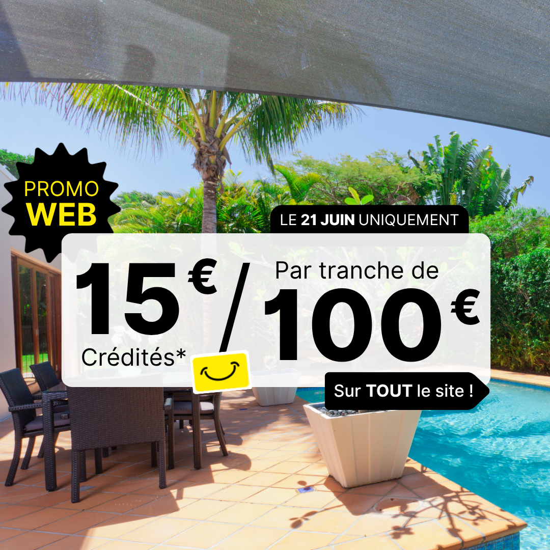 [Carte Fidélité Gratuite] 15€ offerts en crédit fidélité tous les 100€ d'achat sur tout le site