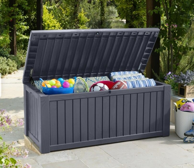 Coffre de jardin Rockwood 570L - étanche en résine
