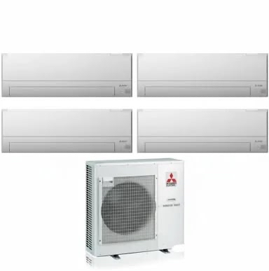 Climatiseur Quadri Split Mitsubishi Electric MSZ-BT25VGK + MSZ-BT35VGK + MXZ-4F72VF - 2x9000 & 2x12000 BTU, Wi-Fi Intégré, R32, A++
