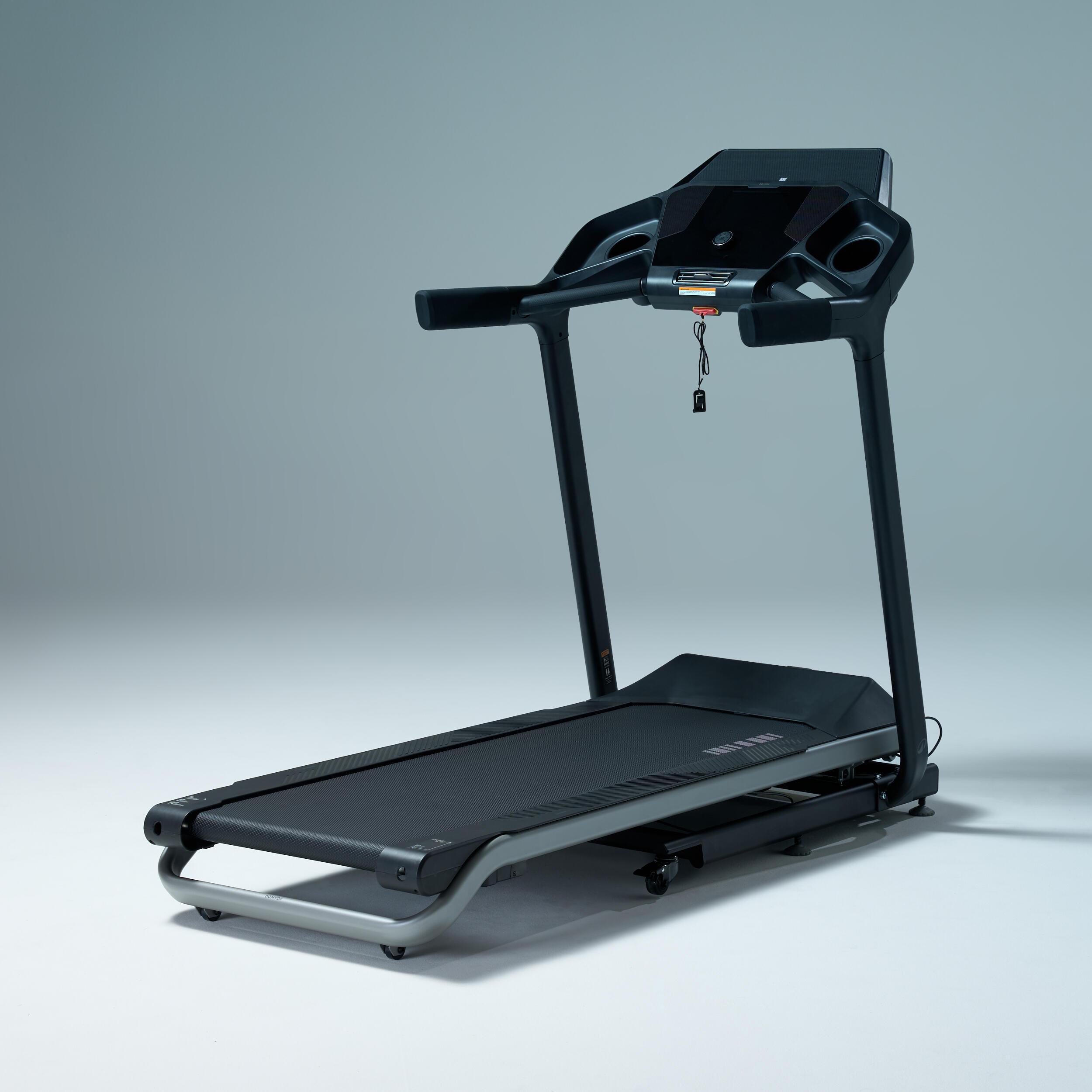 Tapis de Course Pliable Domyos Challenge Run - 22 km/h, Inclinaison 12%, Compatible Zwift & Kinomap