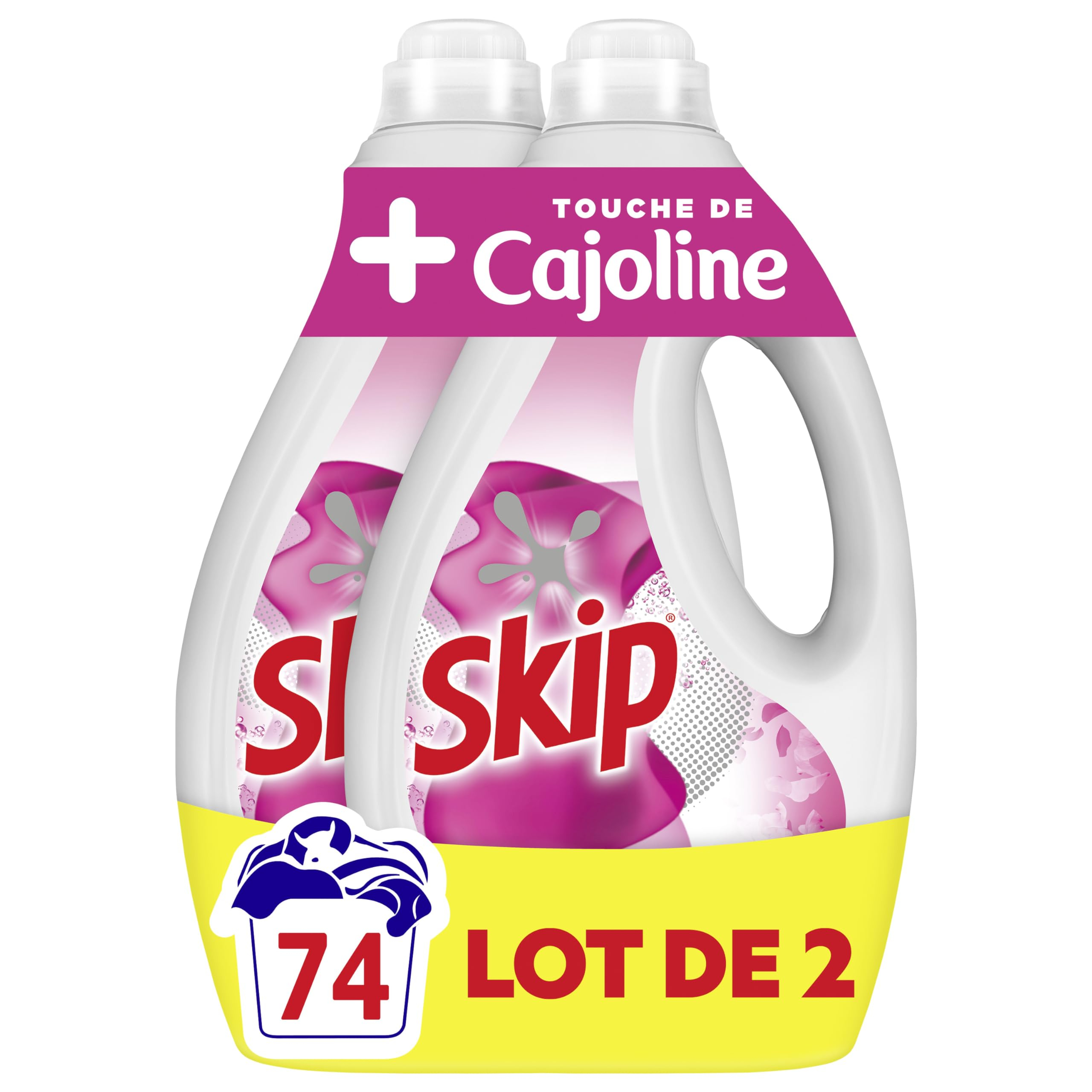 Lessive Liquide Skip Tout en 1 Touche de Cajoline, 74 Lavages