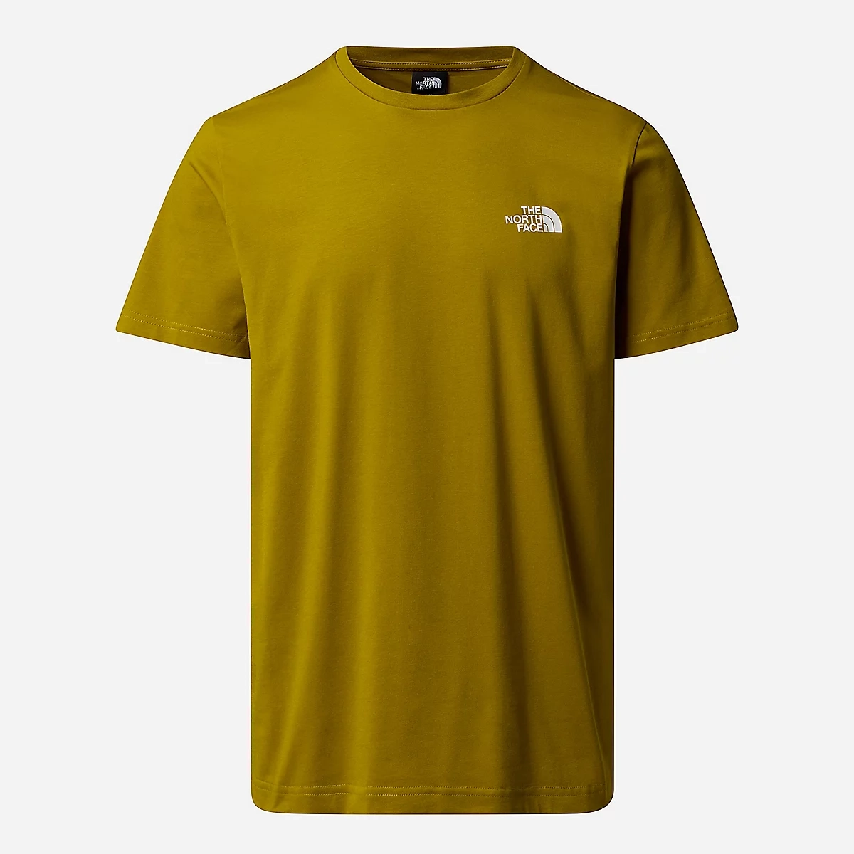 [Membres] T-shirt homme The North Face Simple Dome - Coton, logo poitrine, Jaune, Taille XS / S