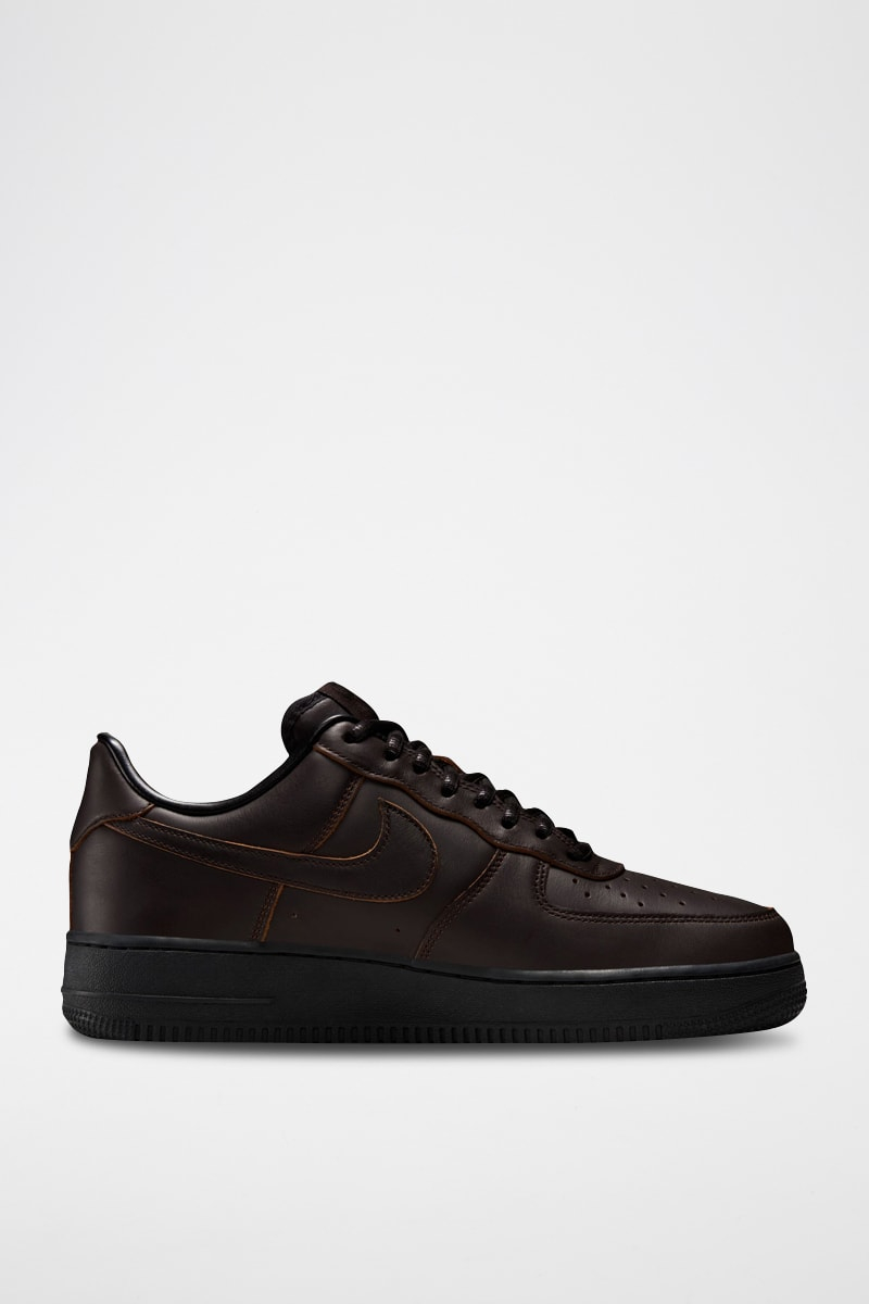 Baskets Nike Air Force 1 '07 Premium en cuir - Marron foncé, du 38,5 au 40,5
