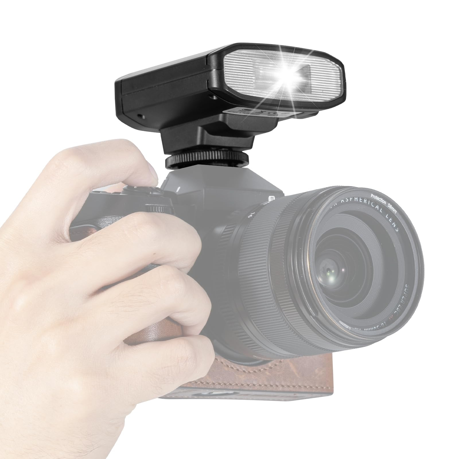Flash d'Appareil Photo Speedlite Tarion GN13 Mini - Griffe Standard S1-S2, Contrôle Optique 22 Niveaux