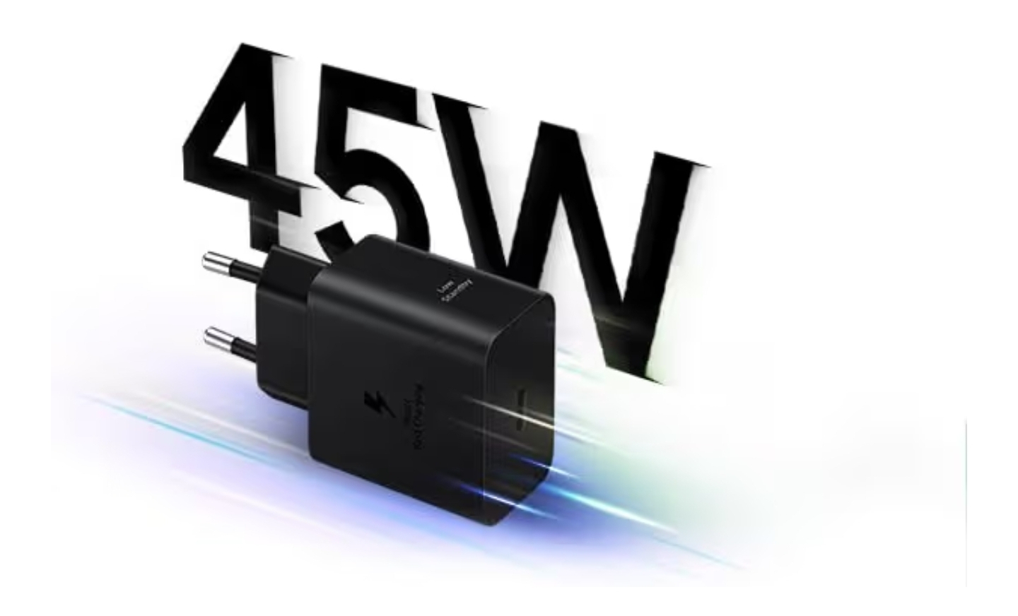 Chargeur Samsung USB C 45W, Ultra Rapide, USB C