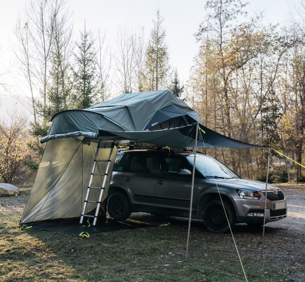 Auvent connecte Quechua pour tente de toit MH500 2P