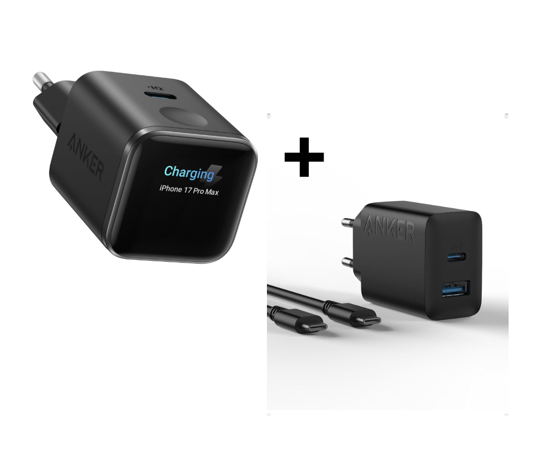 Chargeur USB-C Anker - 45W + Chargeur Rapide USB-C 20W offert (Via remise au panier - Vendeur tiers)