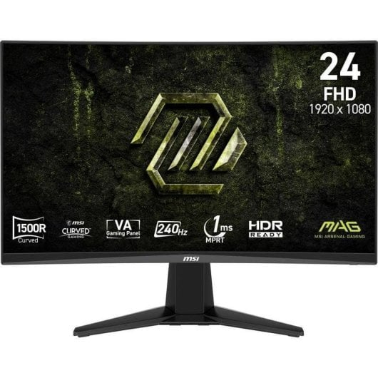 Écran PC 23,6" MSI MAG 245C X24 - Full HD, 240Hz, Incurvé, HDR10, 1ms, FreeSync