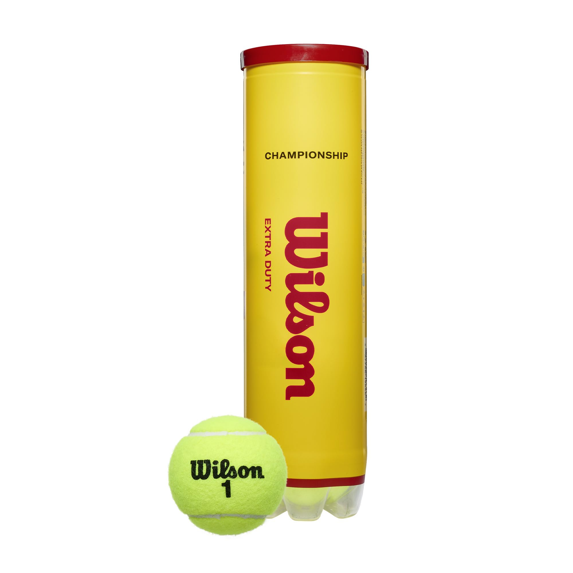 Lot de 4 Balles de Tennis Wilson Extra Duty WRT110000 - Taille 4