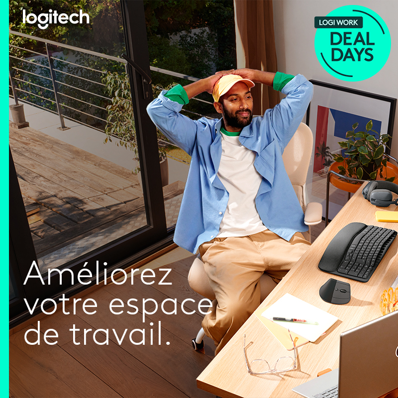 Offre de remboursement Logitech Deal Days : 10€ à 30€ remboursés sur une sélection de produits dès 30€ d'achat