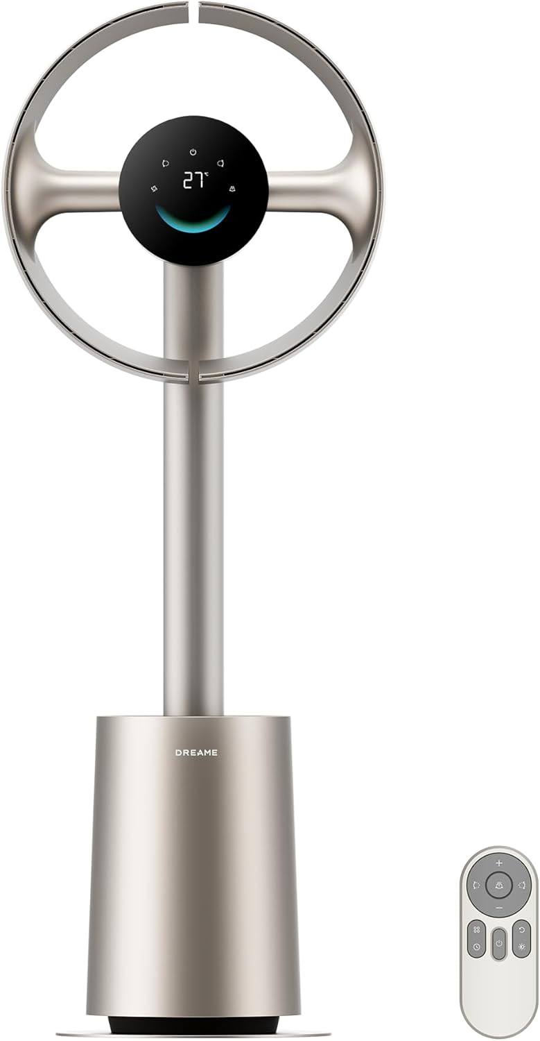 Ventilateur sans pales dreame MF10 - Rotation 270°, 6x AirBoost, Flux adaptatif, Filtre lavable, Contrôle APP + vocal (Via Coupon)