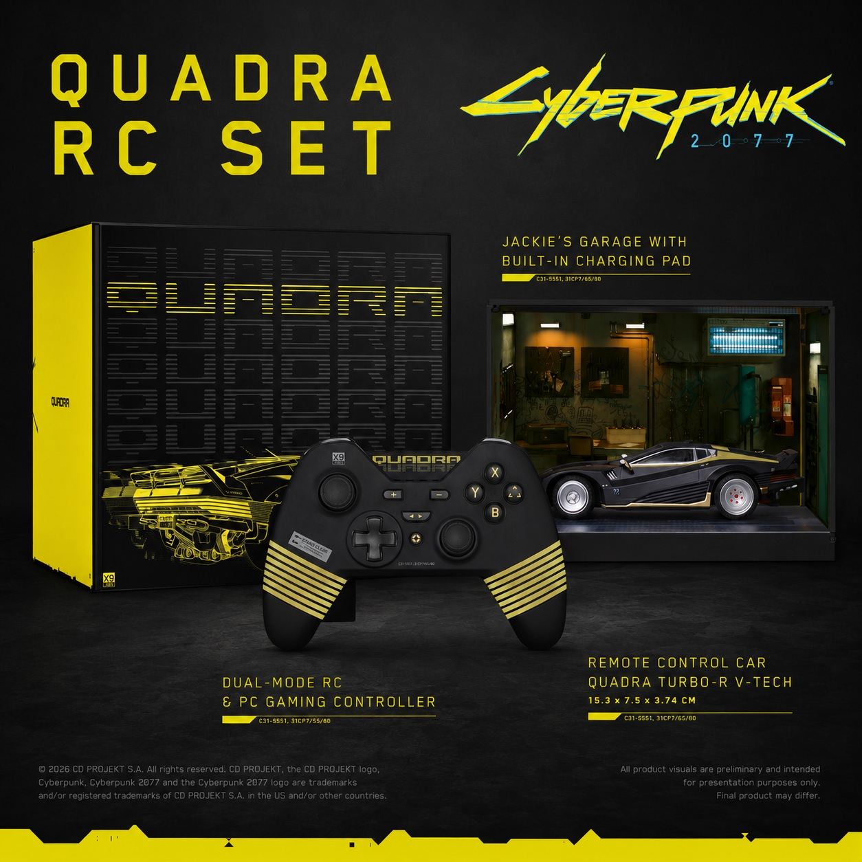 [Précommande] Bandai Namco Entertainment Cyberpunk 2077 - Coffret Quadra RC, Turbo-R V-Tech