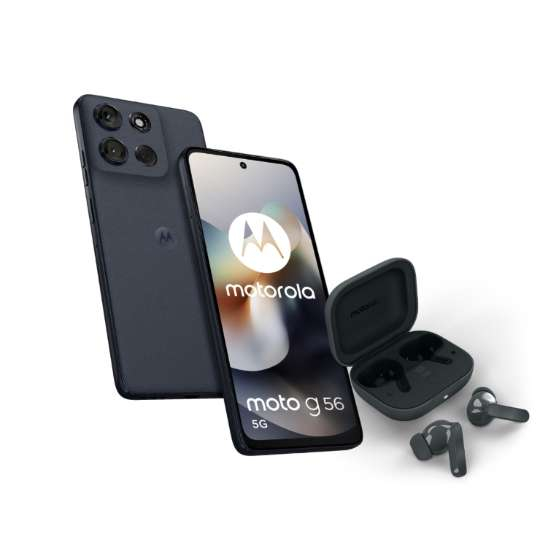 Pack Smartphone 6.72" Motorola Moto G56 8/256 Go + Ecouteur buds bass (via 70€ en cagnotte fidélité)