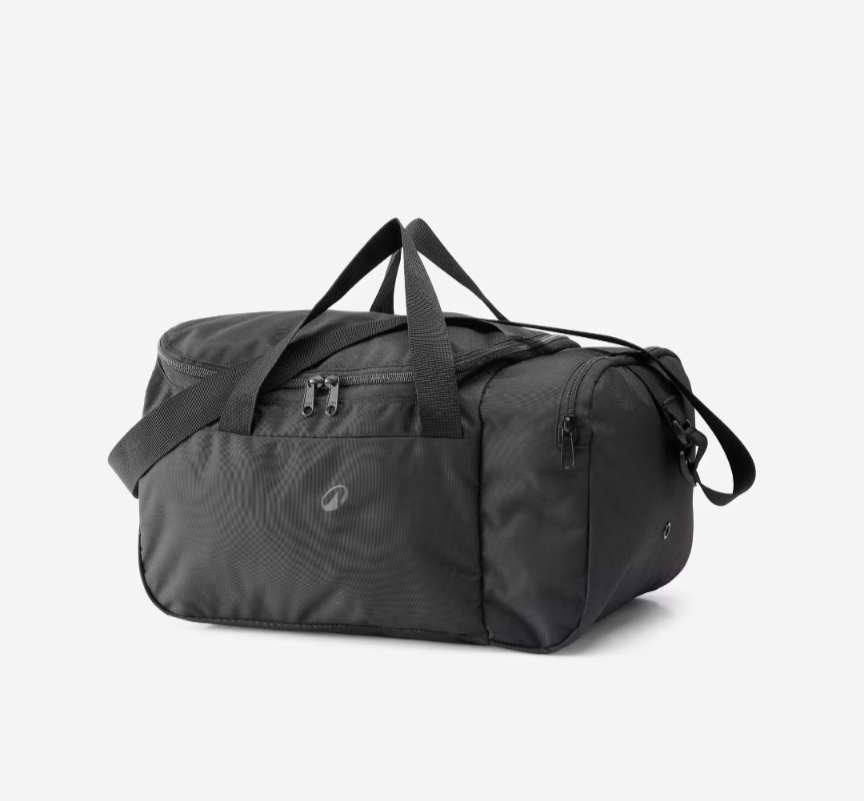 Sac de sport pliable à bandoulière, Decathlon Club 100 20L - Noir, Bleu ou Violet