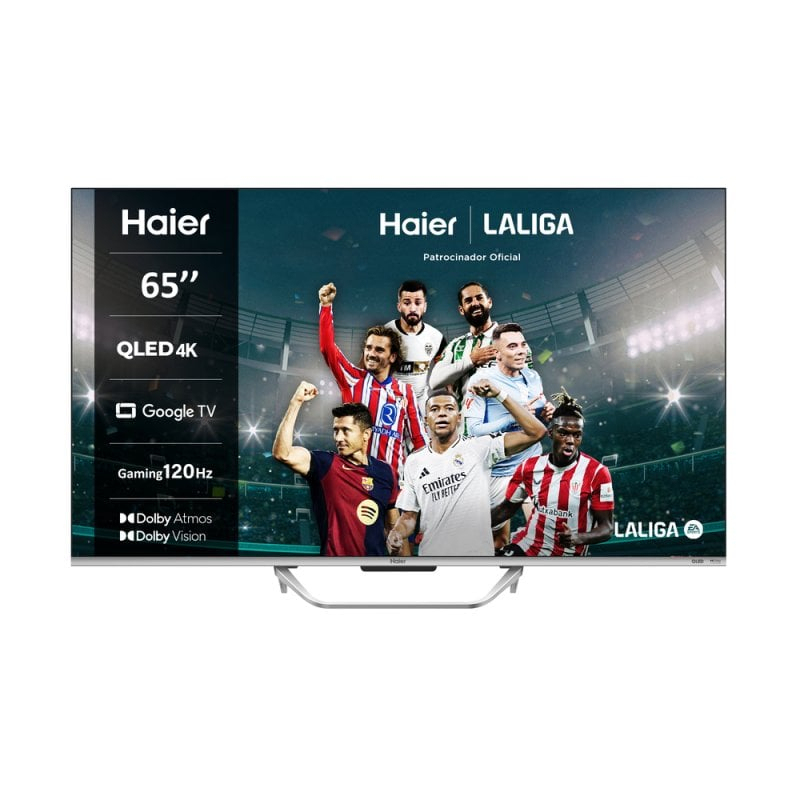 TV 65" Haier H65Q800UX 4K QLED - Google TV, 120Hz, HDMI 2.1, VRR, ALLM, Dolby Vision & Atmos