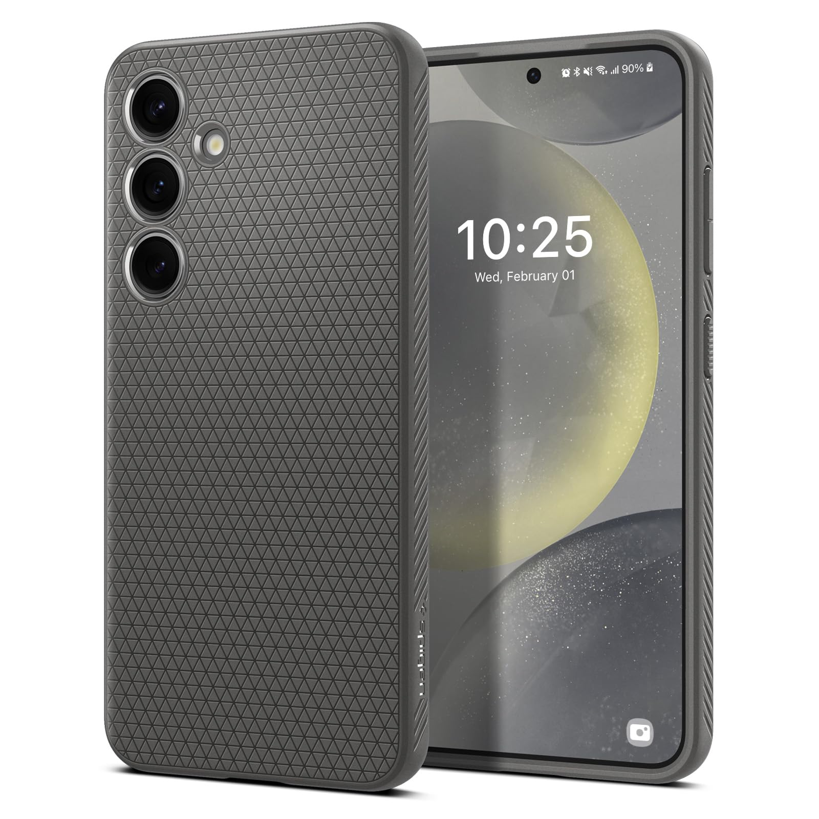 Coque de téléphone Spigen Liquid Air pour Samsung S24 - Gris