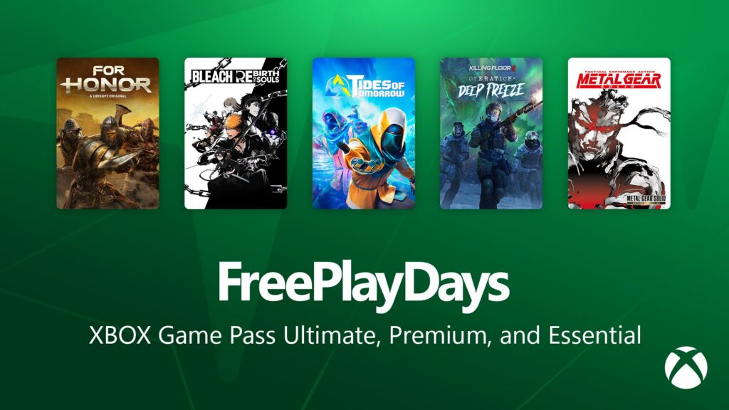 Killing Floor 3, Metal Gear Solid, MG1&2, Tides of Tomorrow... jouables gratuitement ce weekend sur Xbox/PC (GamePass requis pour certains)