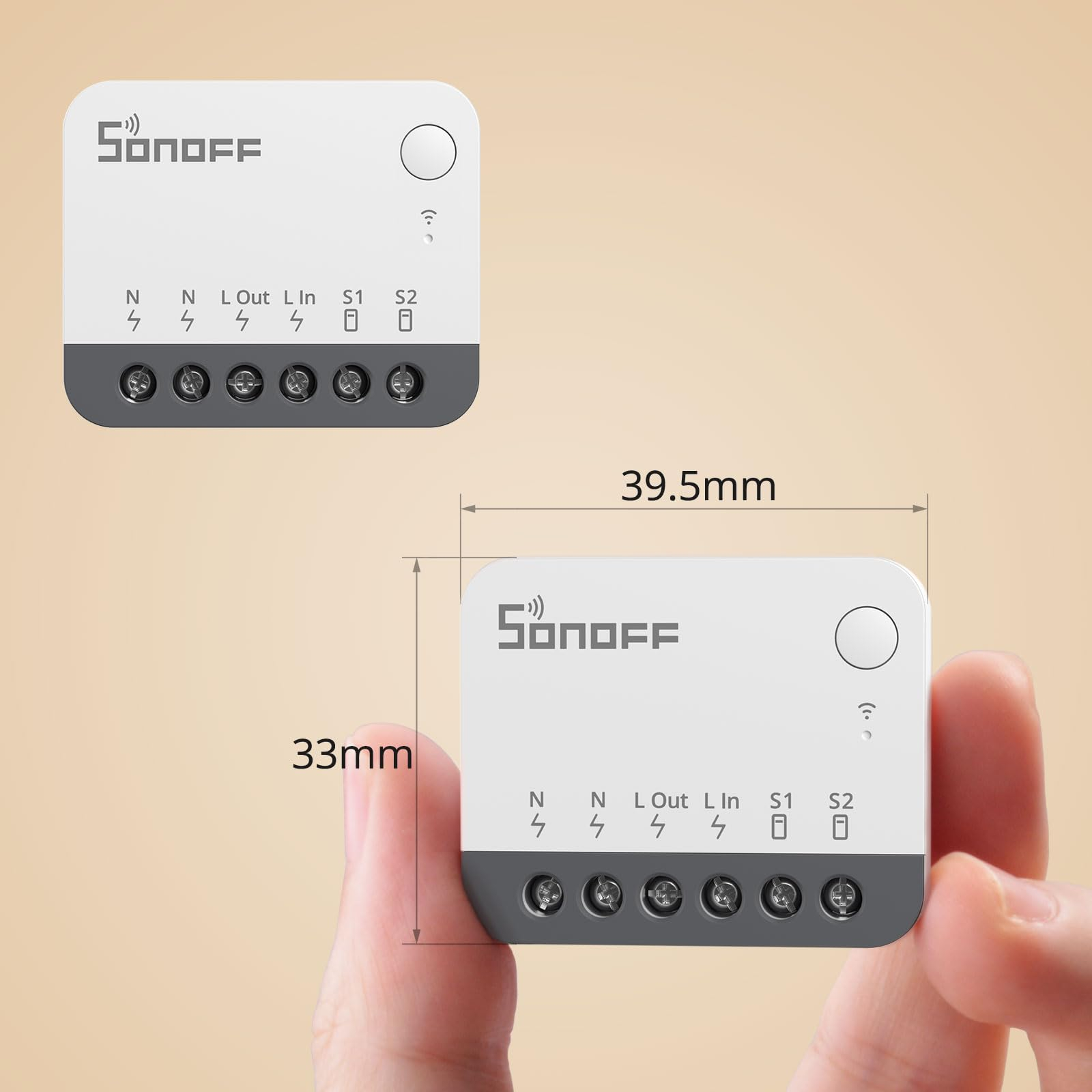 Pack de 2 Interrupteurs Intelligent Sonoff Zigbee ZBMINIR2-2PACK