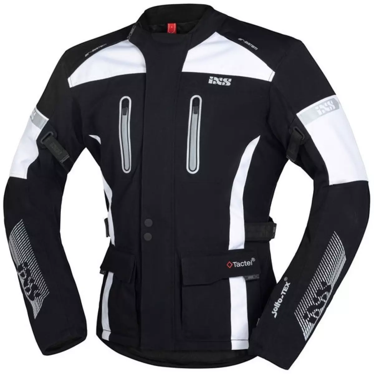Sélection d'équipements moto IXS en promotion - Ex : Veste Touring Pacora-ST - AA, Protections coudes, épaules et dos niveau 2, Imperméable