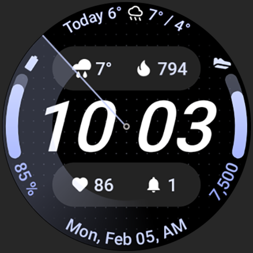 Nord SE: Watch face gratuit sur Android (Dématérialisé - Wear OS)