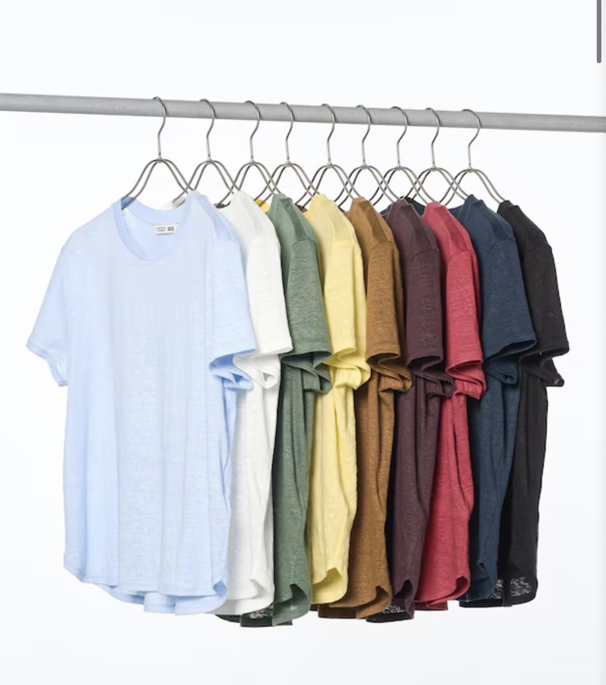 T-shirt Femme 100% lin Uniqlo - taille XXS à XXL