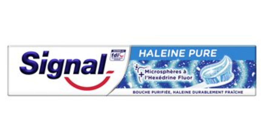 Sélection de dentifrice en promotion. Ex : Dentifrice Signal Haleine Pure - 75ml