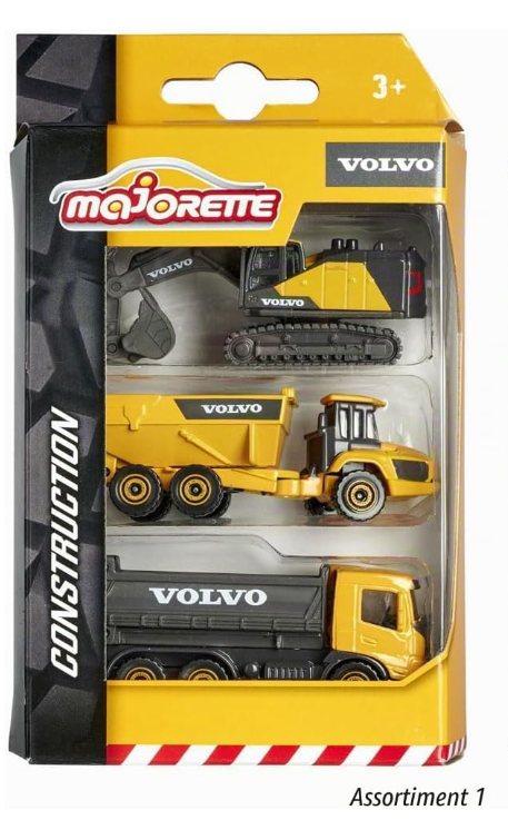 Lot de 3 jouets Véhicules de chantiers Majorette
