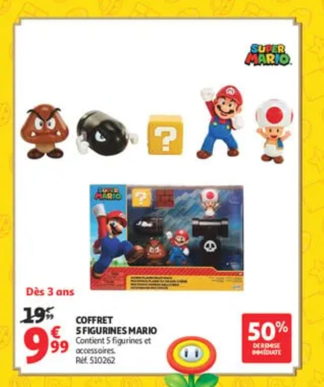 Coffret de 5 Figurines Mario