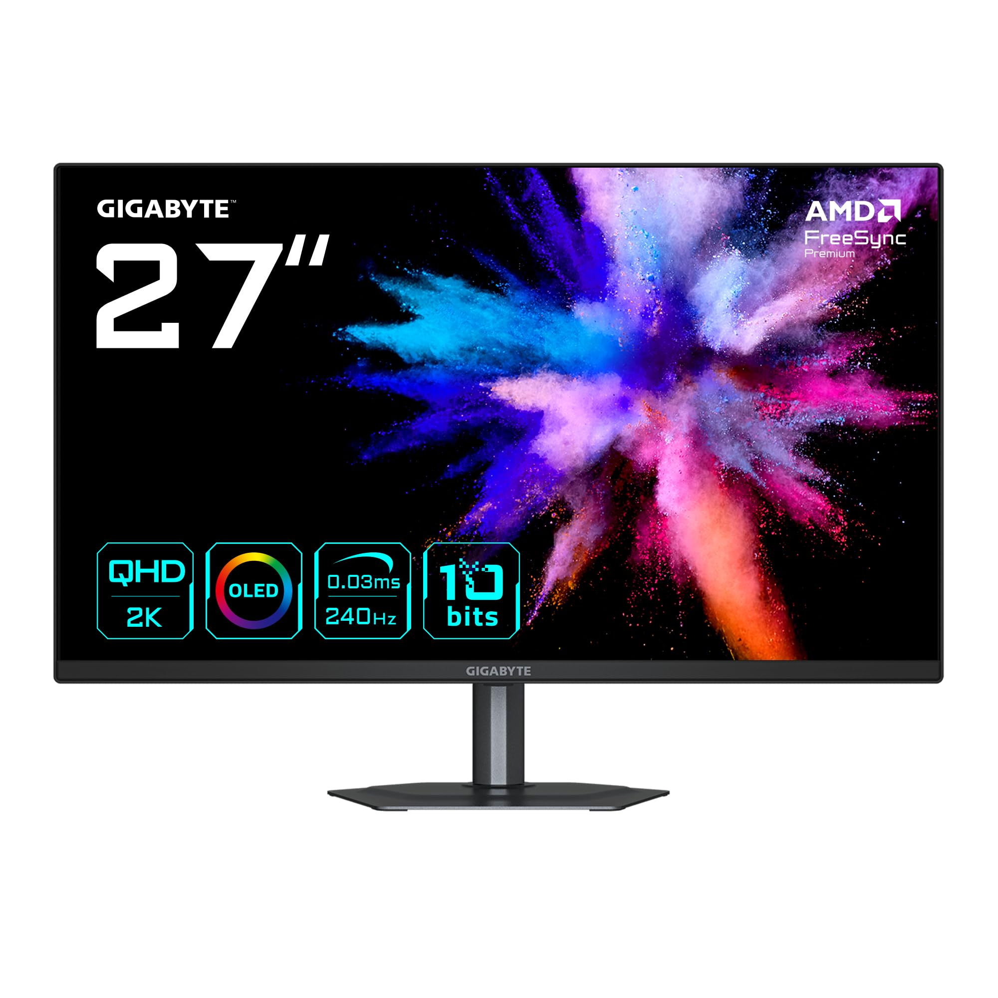 Moniteur Gaming 27" Gigabyte GO27Q24 - OLED 2K QHD - 2560 x 1440, 240Hz