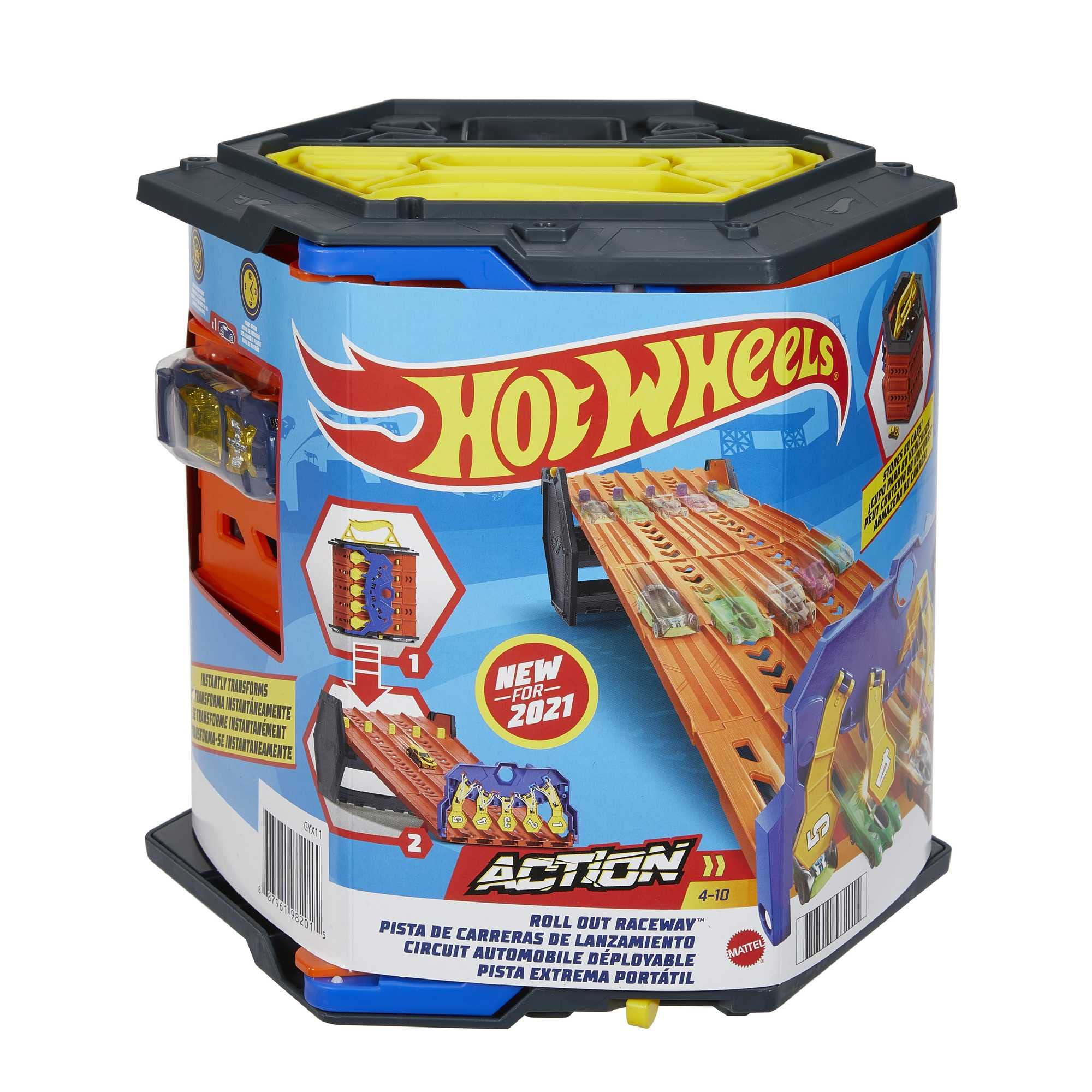 Coffret transportable et voiture miniature Hot Wheels Piste