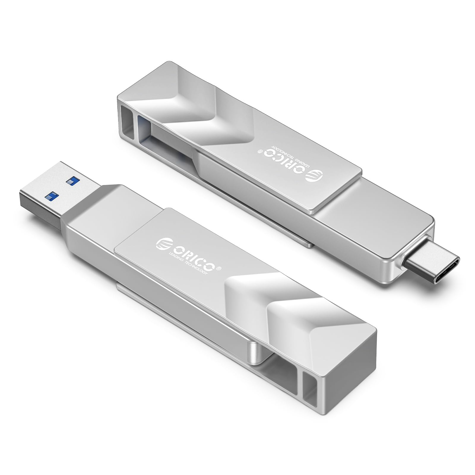 SSD portable Orico G202 - 2 To jusqu'à 1050 Mo/s format clé, ports USB-A et USB-C (Vendeur Tiers Orico)
