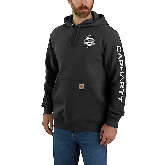 Sweat-Shirt Ample Carhartt à Motif FOC - Mi-Épais, Noir, Tailles du S au XXL