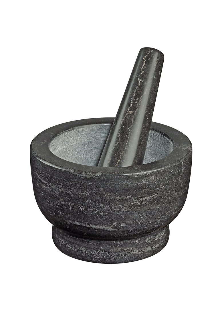 Mortier Cilio Uranus en Marbre - diametre 16cm, hauteur 10cm, gris
