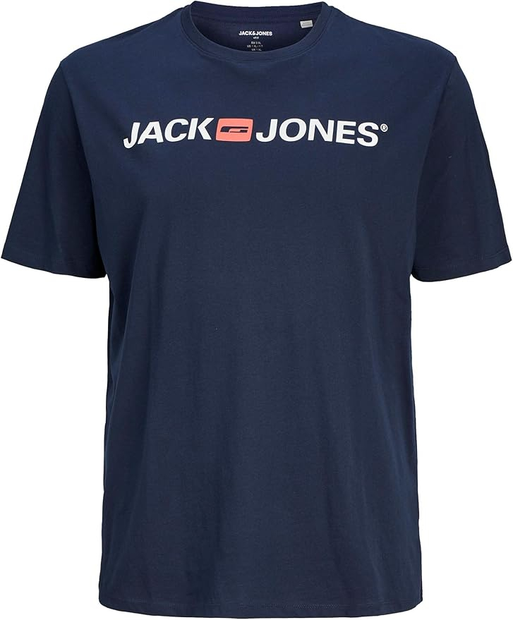 T-Shirt Jack & Jones - Bleu, Tailles du M au 7XL