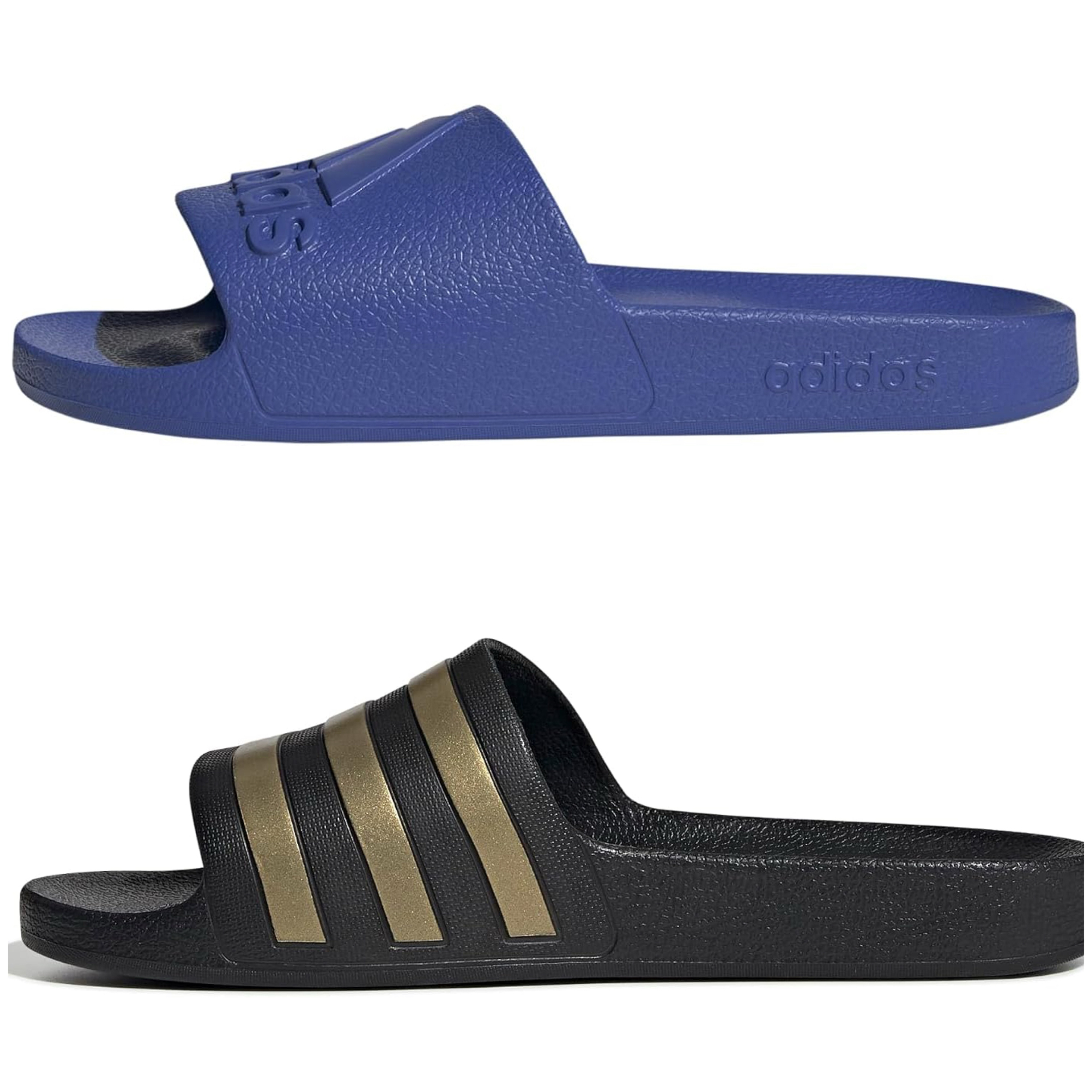 Claquettes Adilette Aqua Adidas - Unisexe, taille 40,5, bleu ou noir