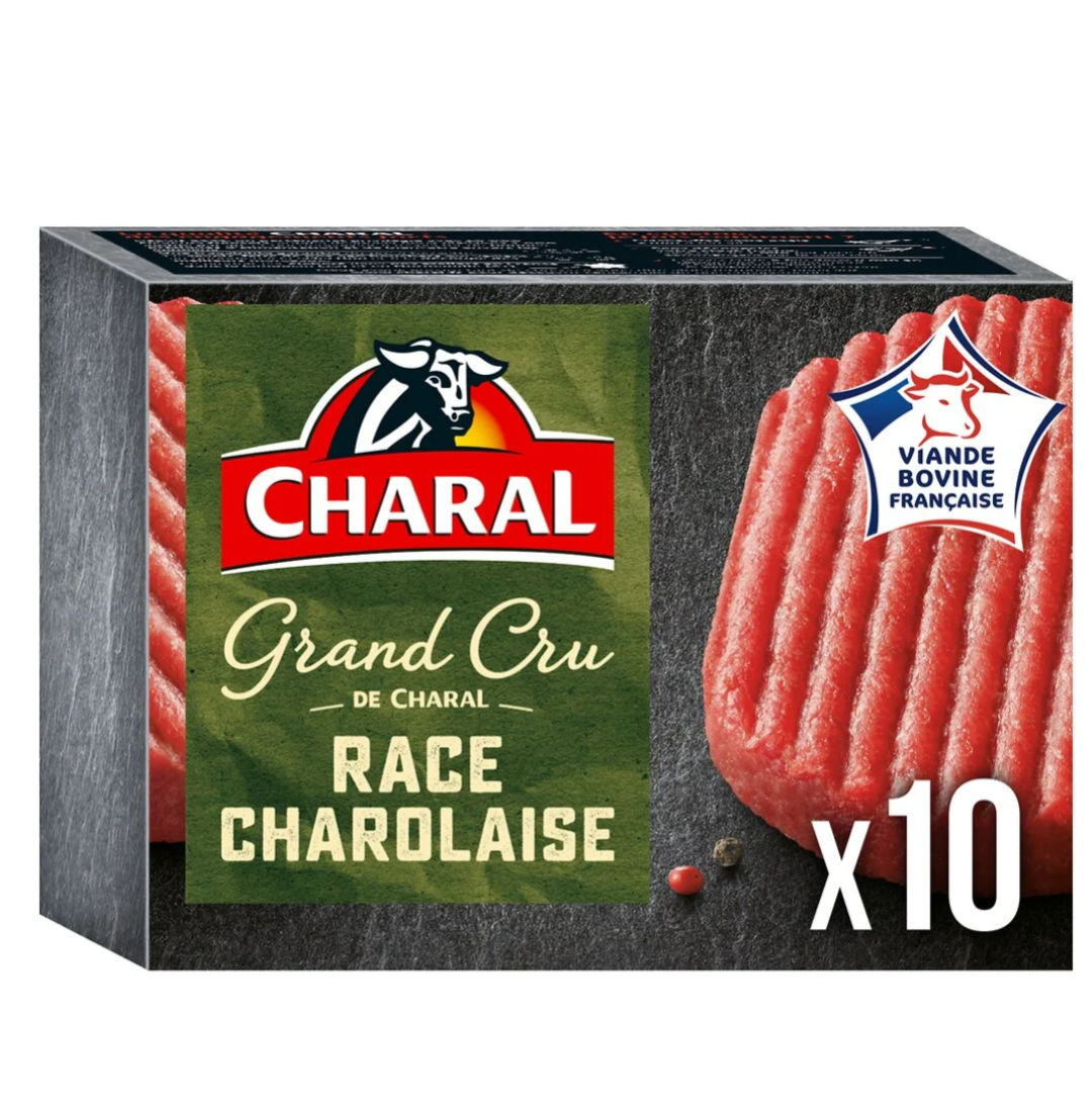 50% d’avantage fidélité dès 15€ sur le surgelé salé - Ex : Lot de 10 steaks hachés Charal Grand Cru Race Charolaise (via 8,33€ cagnottés)