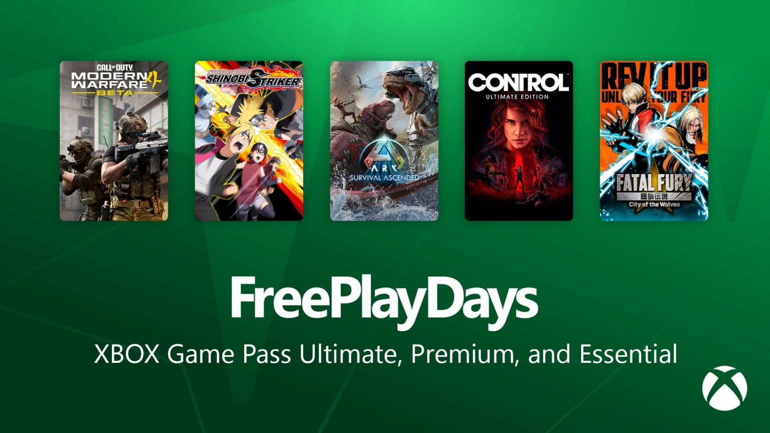 [Xbox Free Play Days] Control Ultimate Edition, Fatal Fury: City of the Wolves, ARK Survival Ascended jouables du 27 au 30 août