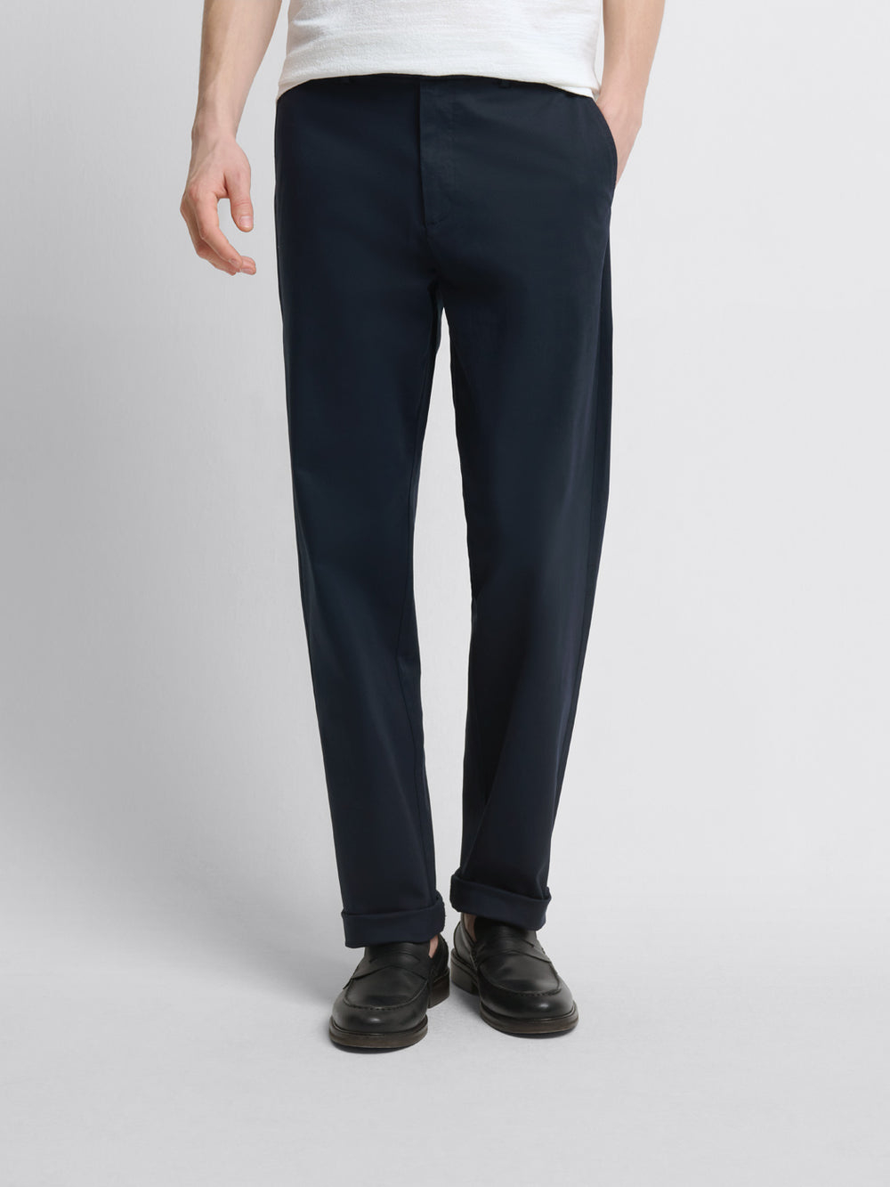 Pantalon chino regular stretch Devred 1902 - taille élastiquée, coupe droite, 3 coloris, du 36 au 42