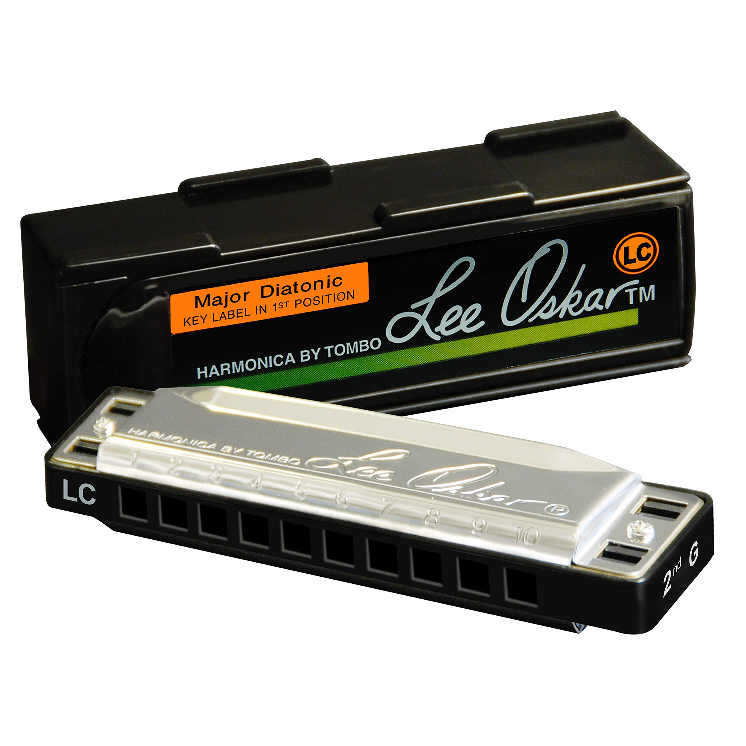Harmonica Major Diatonique Lee Oskar, Mi grave majeur - 10 trous, Acier inoxydable et Laiton