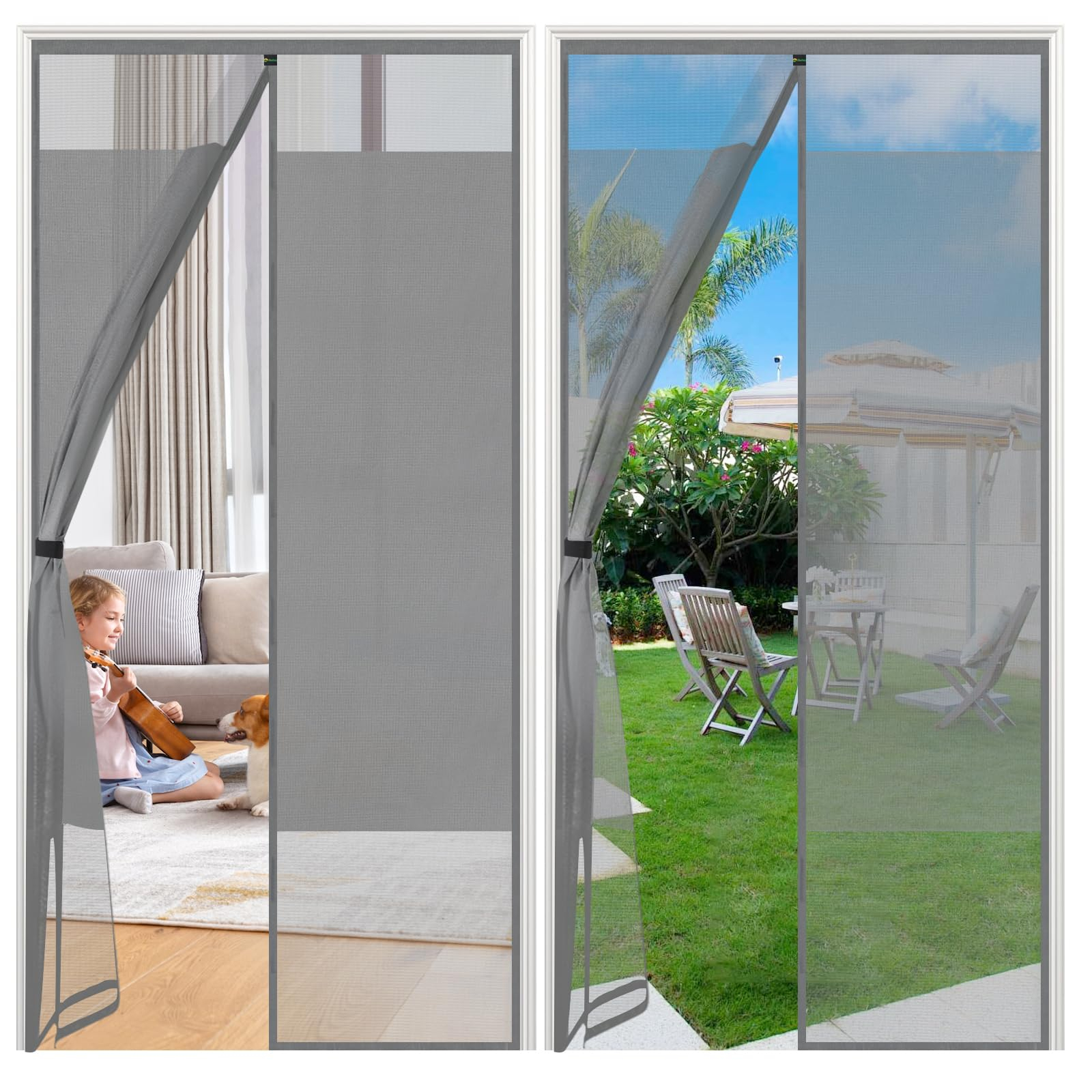 Moustiquaire magnétique Sekey - 100x220 cm (Vendeurs Tiers)