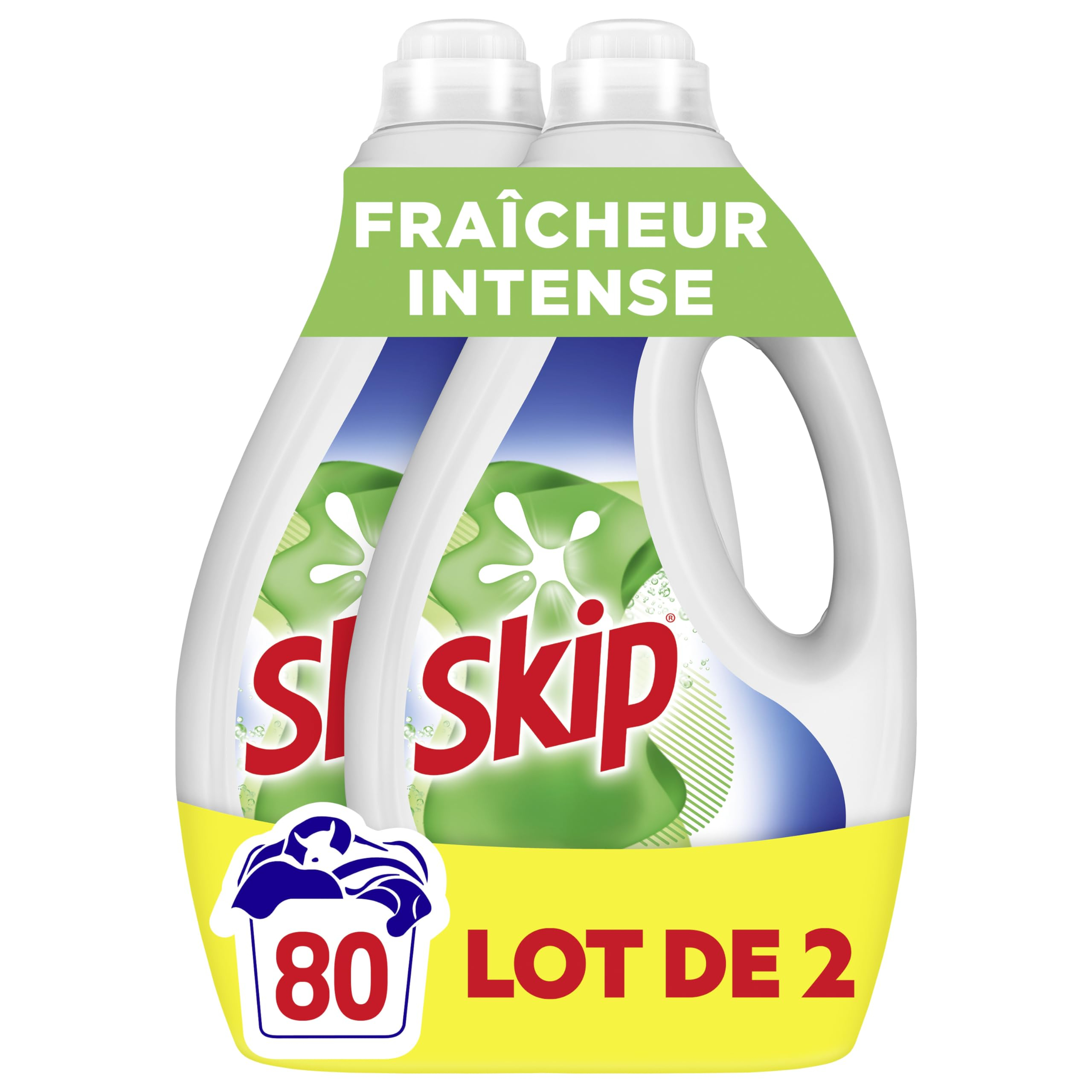 Lessive Liquide Skip Fraicheur Intense - 2x40 Lavages