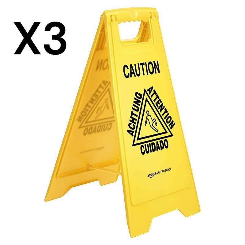 Lot de 3 Signaux de Sol Humide Amazon Commercial